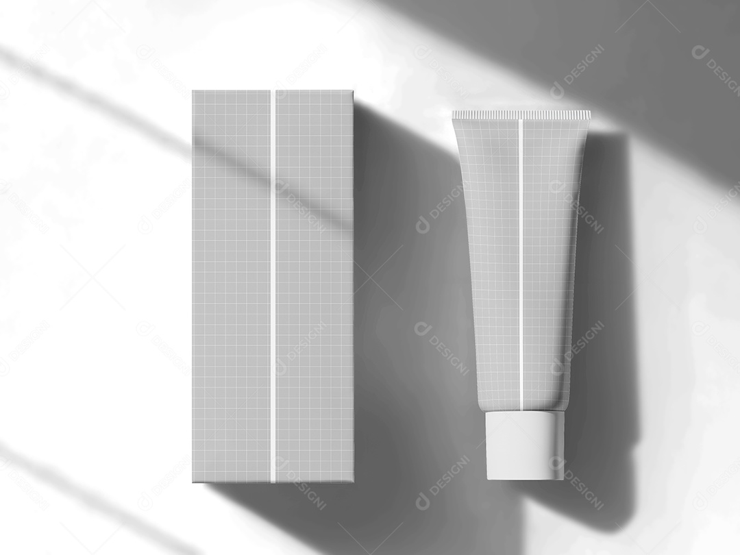 Embalagem de Cosmético Mockup PSD Editável