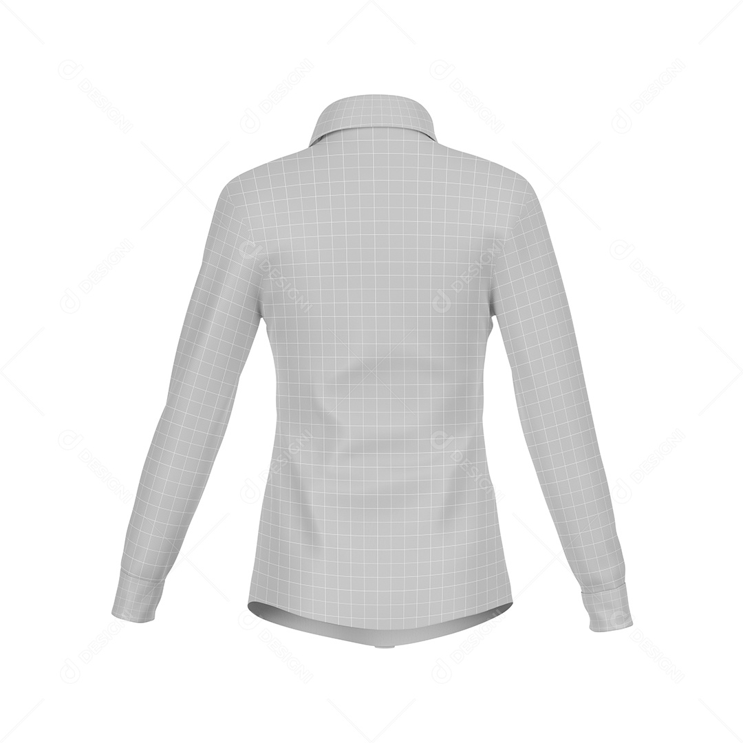 Camisa Manga Longa Mockup Vista Frente PSD