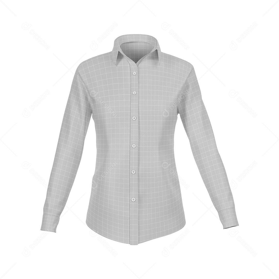 Camisa Manga Longa Mockup Vista Frente PSD
