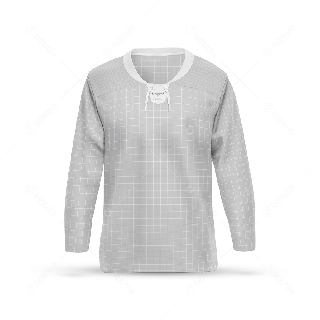 Camisa Mockup Manga Longa Vista Frente PSD