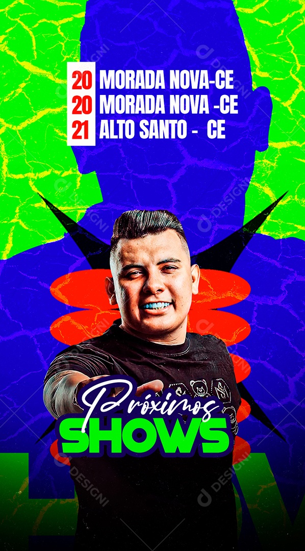 Story Agenda De São João Próximos Shows Social Media PSD Editável