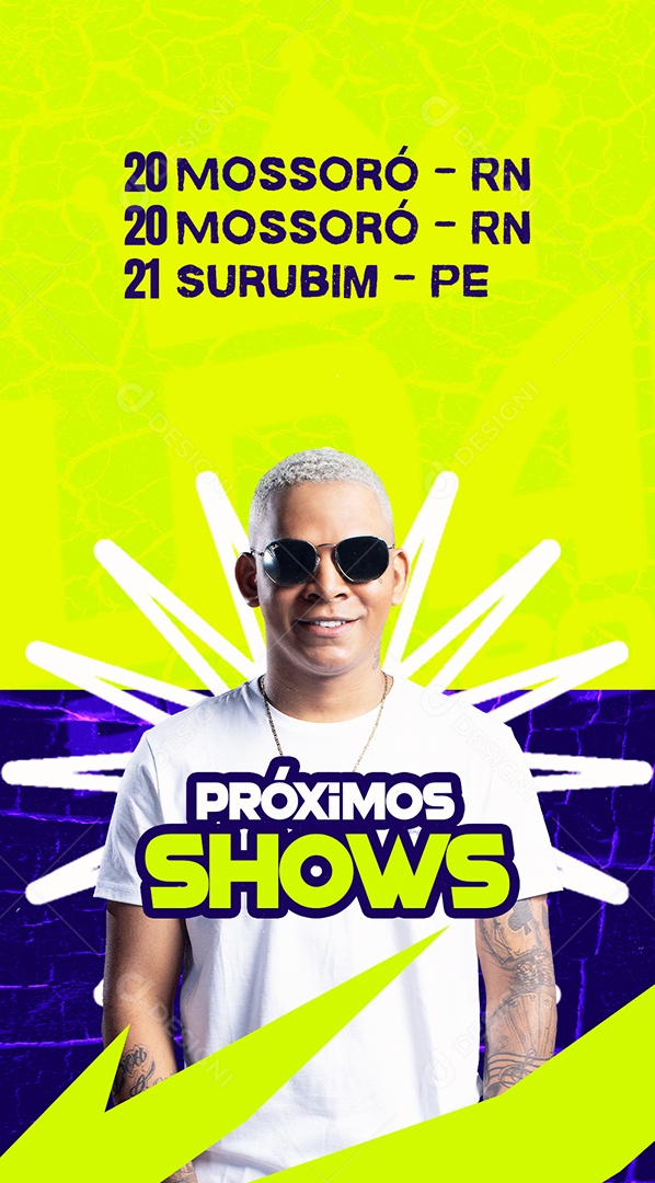 Story Agenda De São João Próximos Shows Social Media PSD Editável