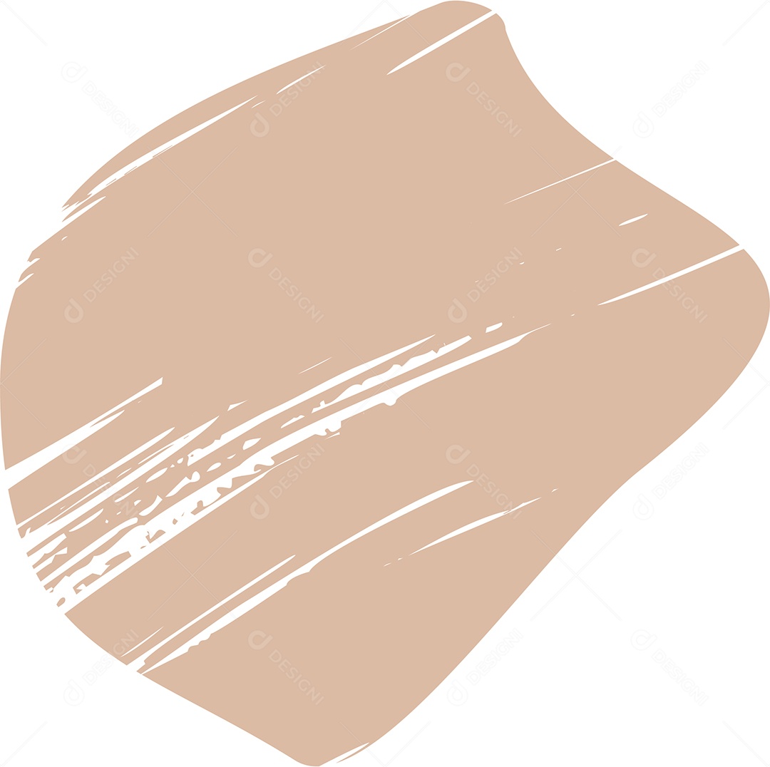 Shape Grunge Mancha de Tinta Marrom Claro Ilustração Vetor EPS