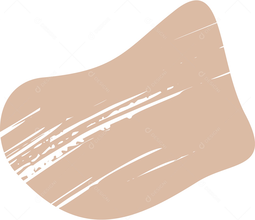 Shape Grunge Mancha de Tinta Marrom Claro Ilustração Vetor EPS