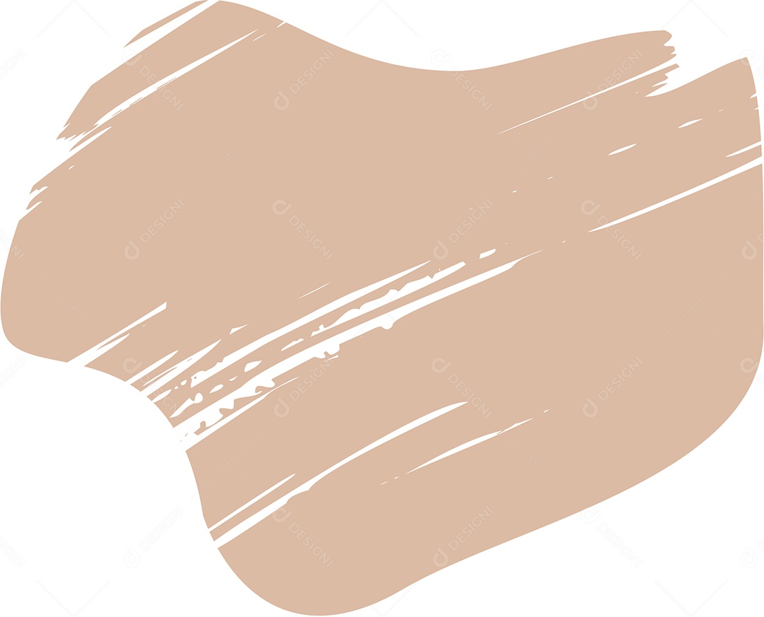 Shape Grunge Mancha de Tinta Marrom Claro Ilustração Vetor EPS