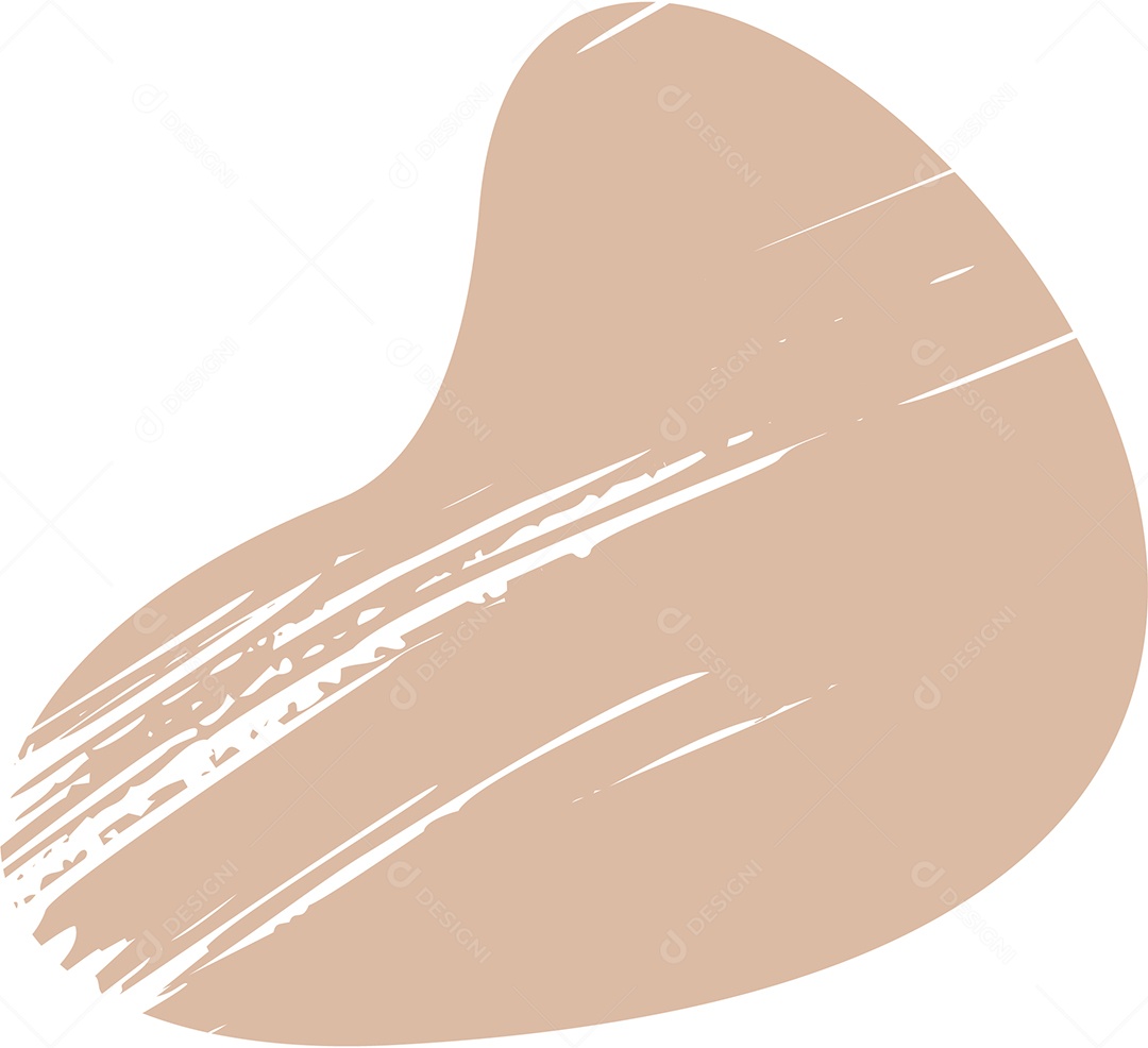 Shape Grunge Mancha de Tinta Marrom Claro Ilustração Vetor EPS