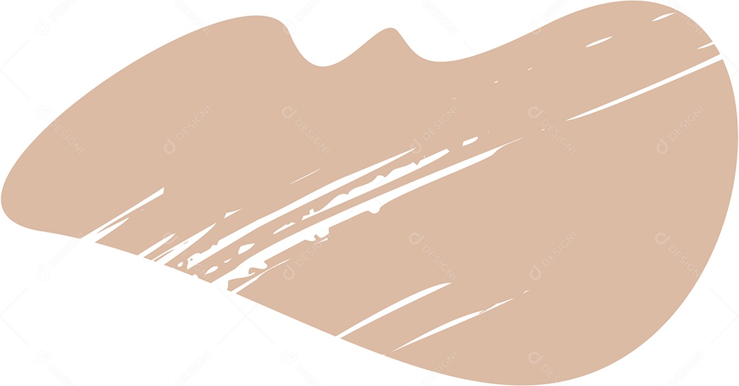 Shape Grunge Mancha de Tinta Marrom Claro Ilustração Vetor EPS