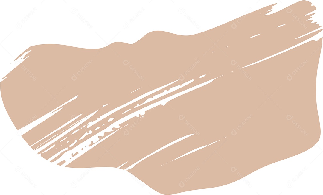 Shape Grunge Mancha de Tinta Marrom Claro Ilustração Vetor EPS