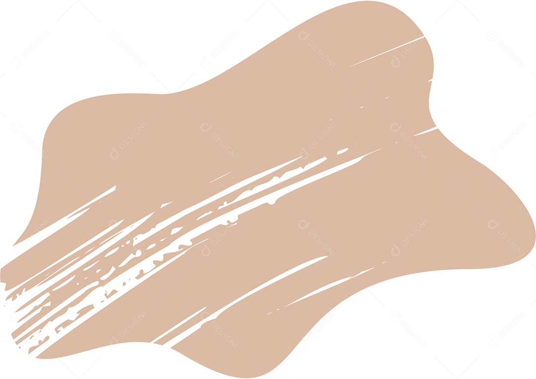 Shape Grunge Mancha de Tinta Marrom Claro Ilustração Vetor EPS