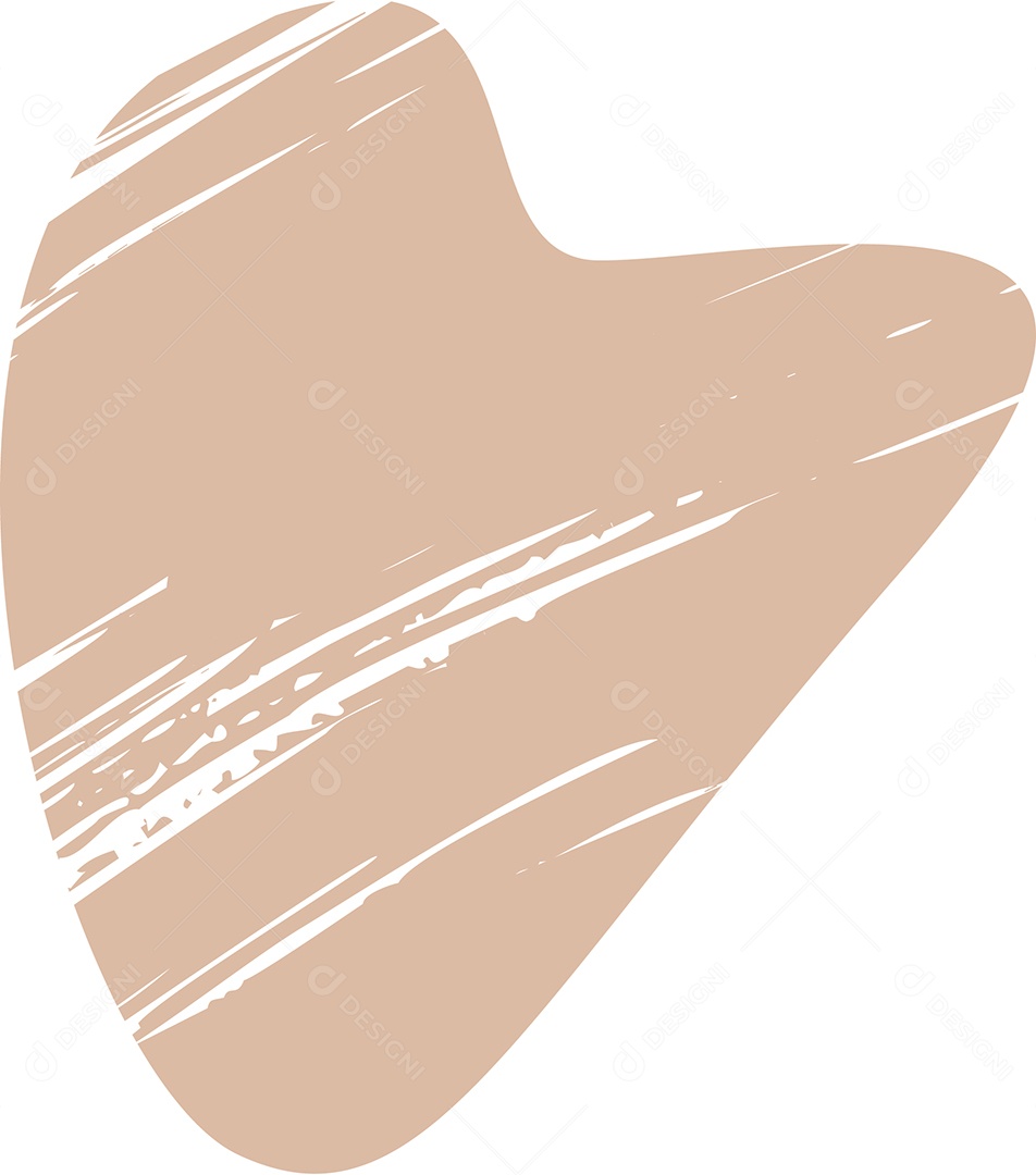 Shape Grunge Mancha de Tinta Marrom Claro Ilustração Vetor EPS