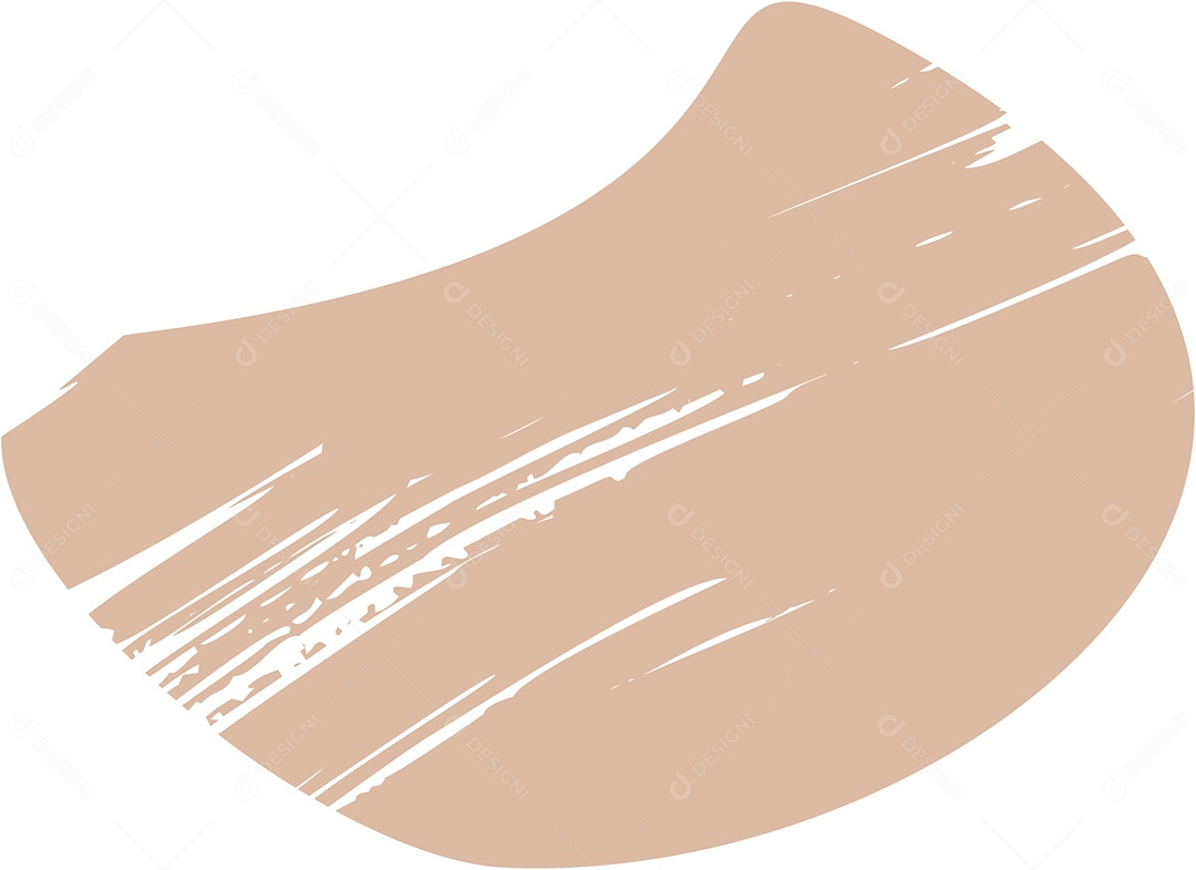 Shape Grunge Mancha de Tinta Marrom Claro Ilustração Vetor EPS