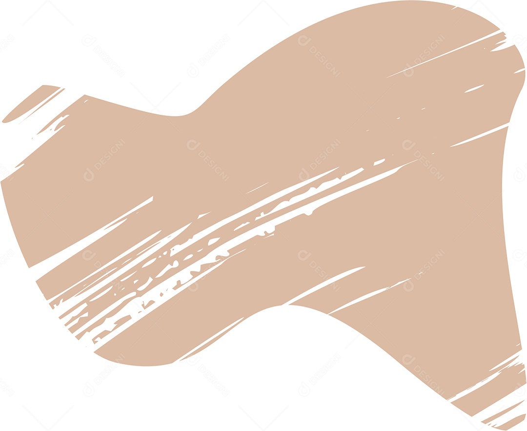 Shape Grunge Mancha de Tinta Marrom Claro Ilustração Vetor EPS