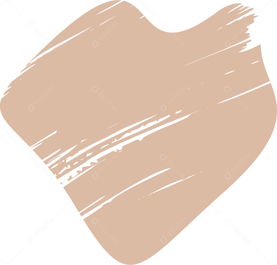 Shape Grunge Mancha de Tinta Marrom Claro Ilustração Vetor EPS