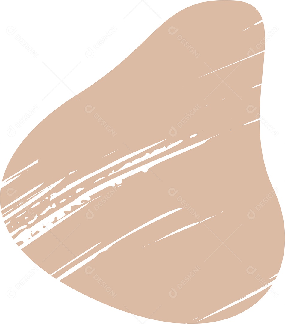 Shape Grunge Mancha de Tinta Marrom Claro Ilustração Vetor EPS