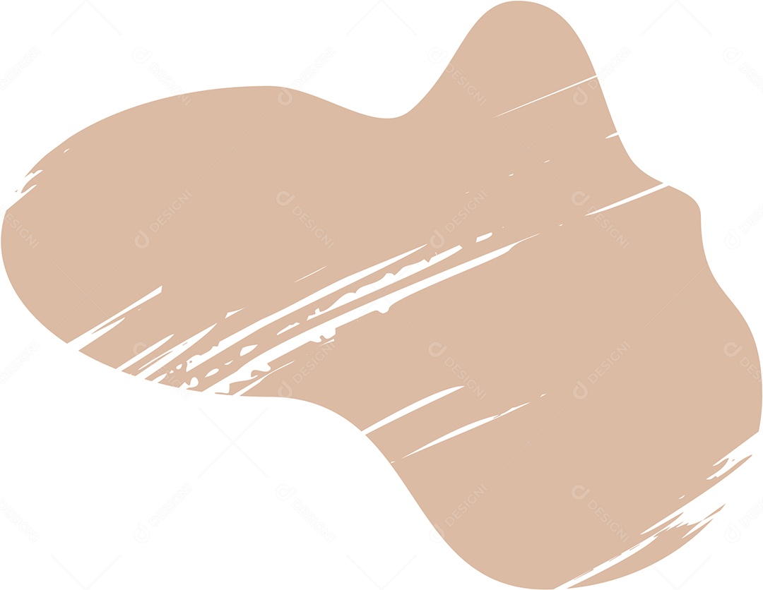 Shape Grunge Mancha de Tinta Marrom Claro Ilustração Vetor EPS