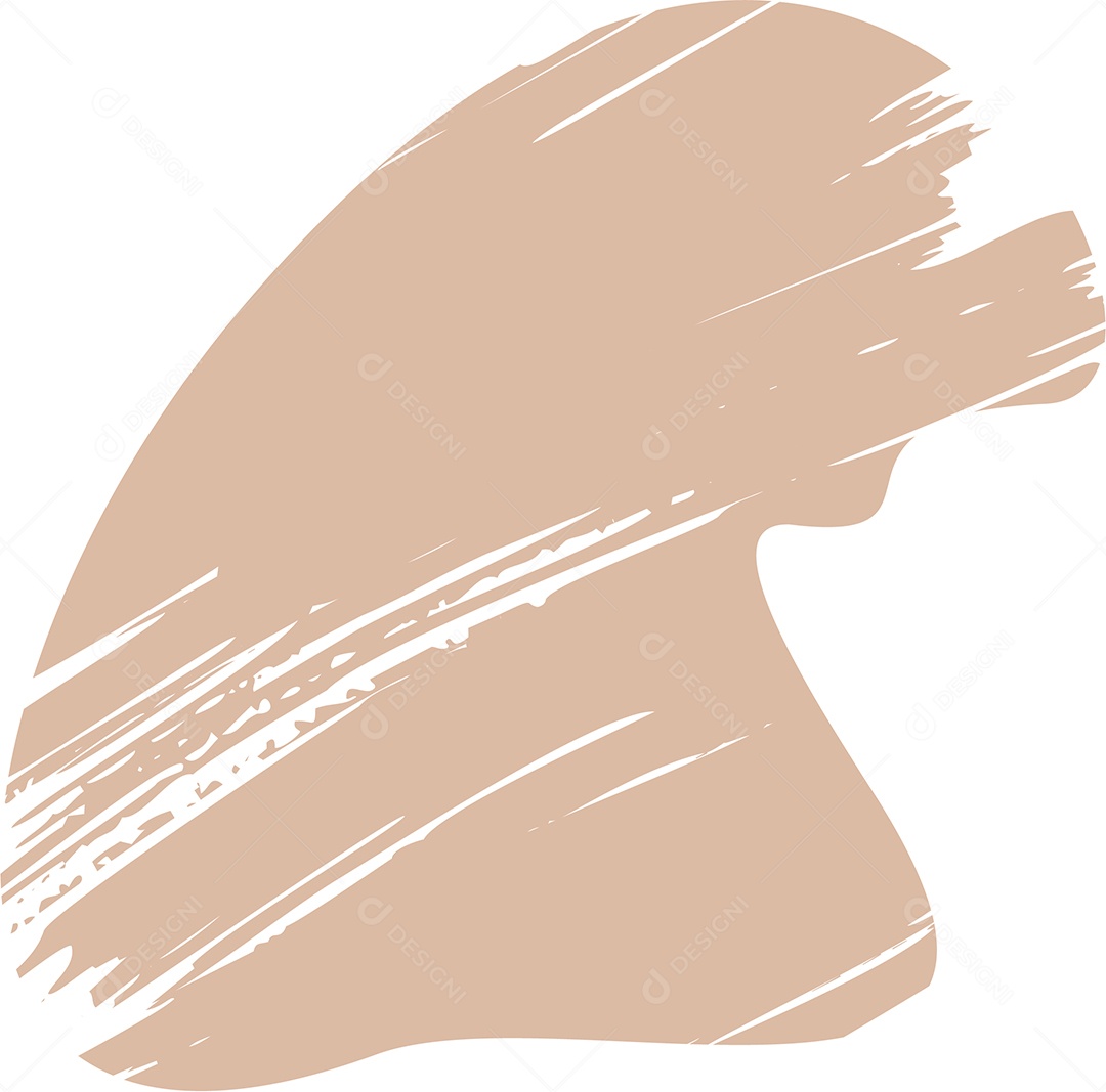 Shape Grunge Mancha de Tinta Marrom Claro Ilustração Vetor EPS