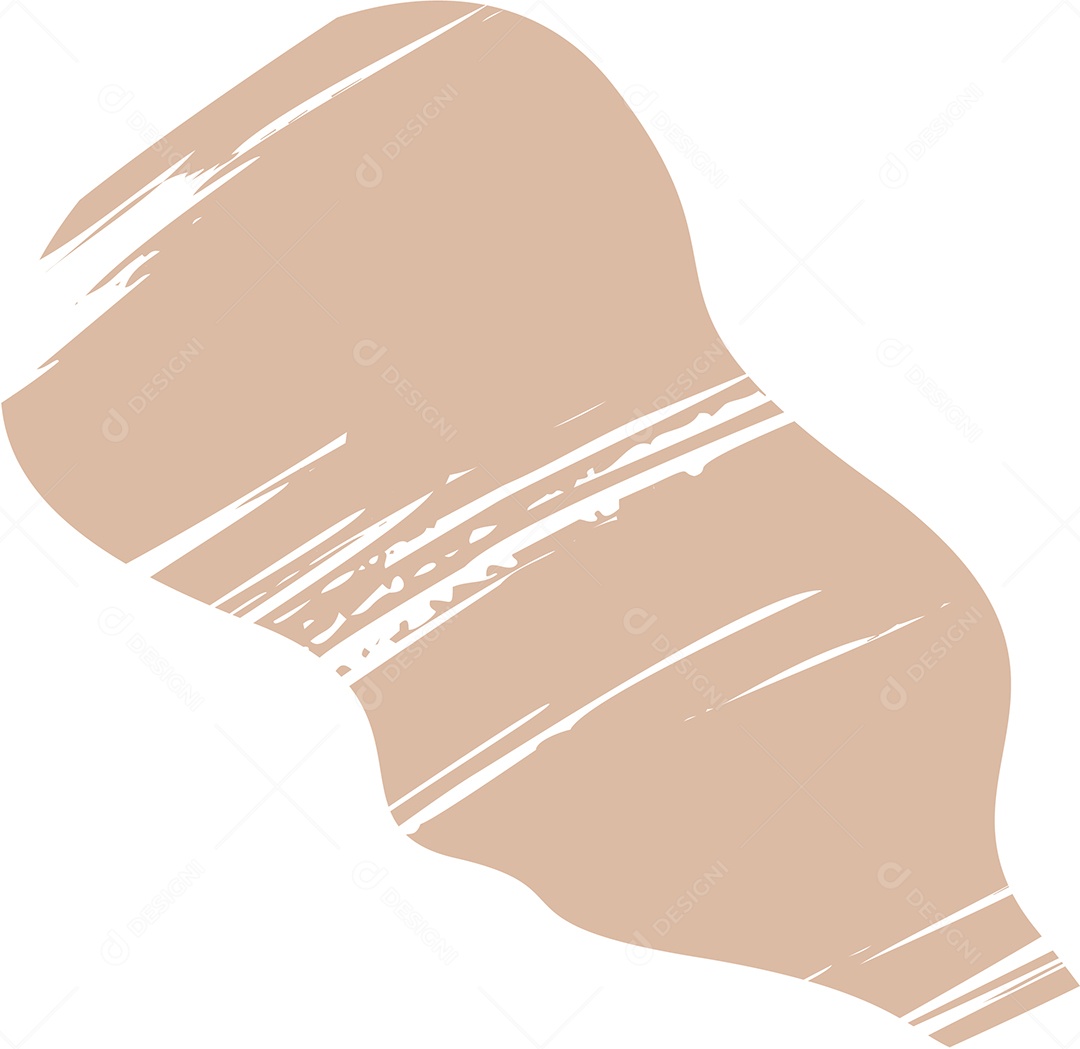 Shape Grunge Mancha de Tinta Marrom Claro Ilustração Vetor EPS