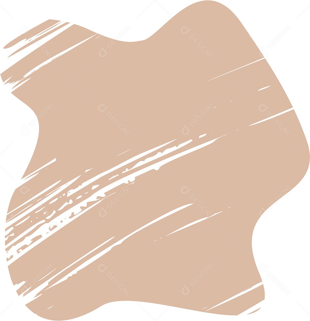 Shape Grunge Mancha de Tinta Marrom Claro Ilustração Vetor EPS