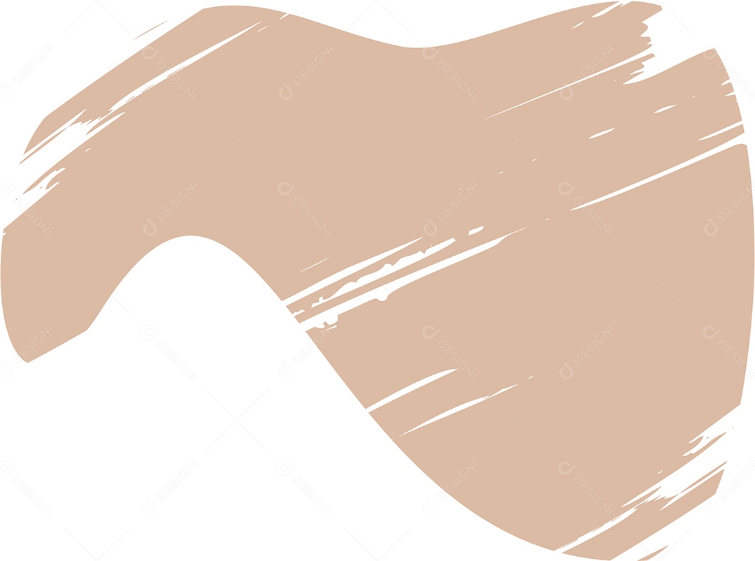 Shape Grunge Mancha de Tinta Marrom Claro Ilustração Vetor EPS