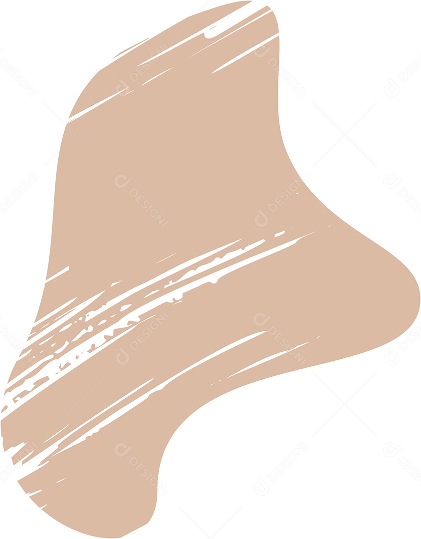 Shape Grunge Mancha de Tinta Marrom Claro Ilustração Vetor EPS