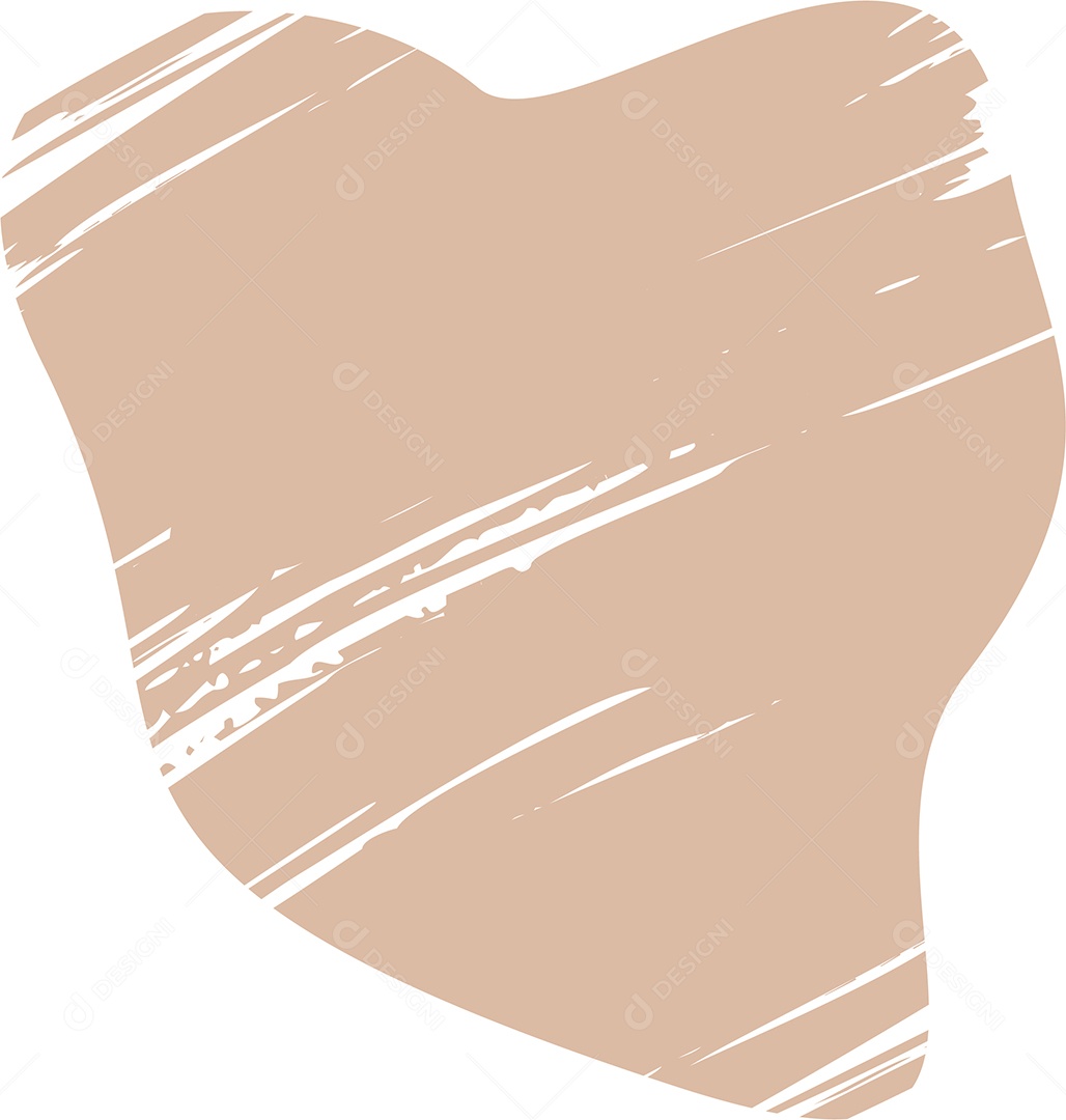Shape Grunge Mancha de Tinta Marrom Claro Ilustração Vetor EPS