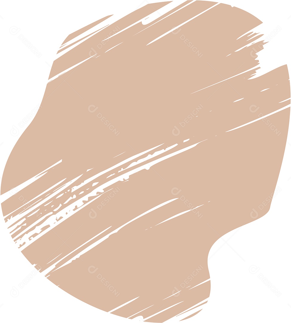 Shape Grunge Mancha de Tinta Marrom Claro Ilustração Vetor EPS