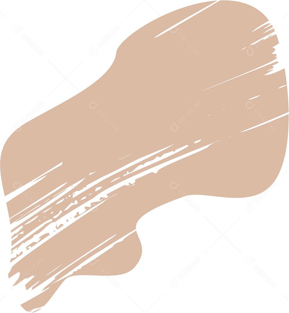 Shape Grunge Mancha de Tinta Marrom Claro Ilustração Vetor EPS