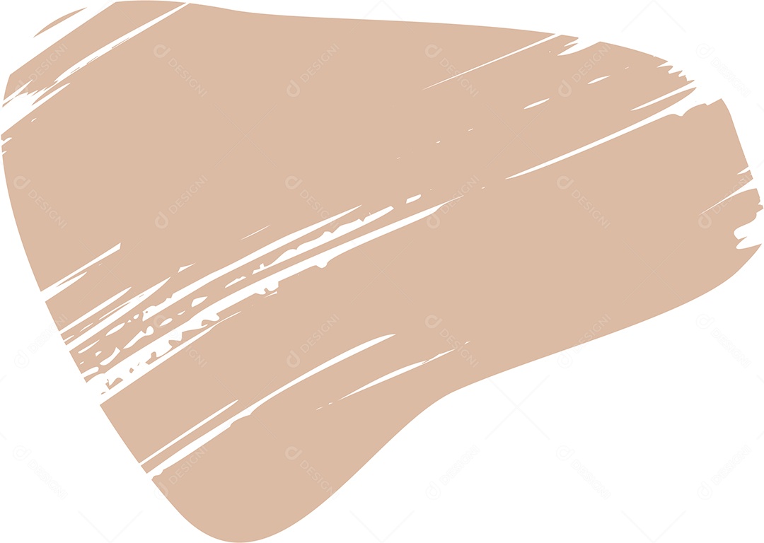 Shape Grunge Mancha de Tinta Marrom Claro Ilustração Vetor EPS