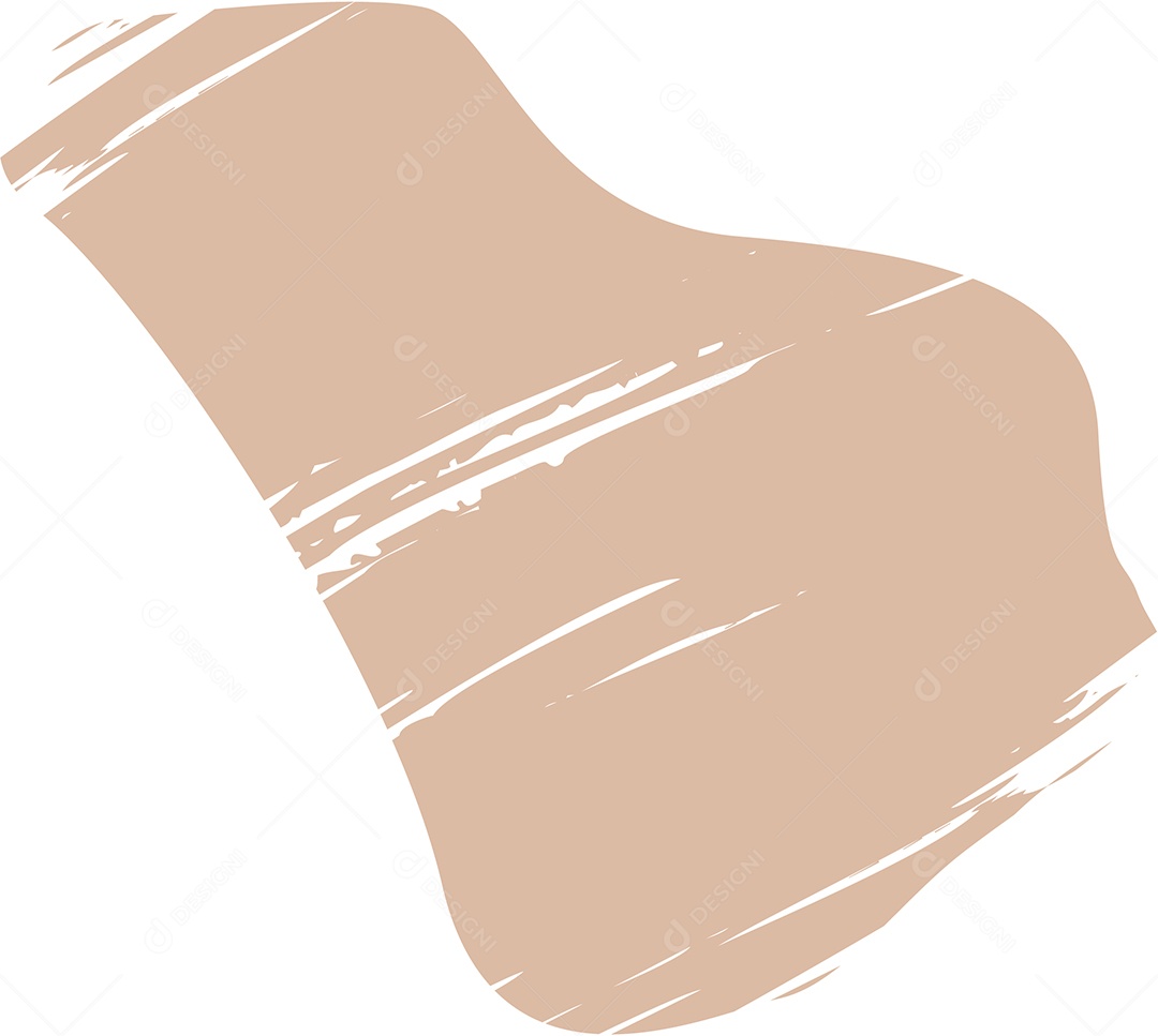 Shape Grunge Mancha de Tinta Marrom Claro Ilustração Vetor EPS