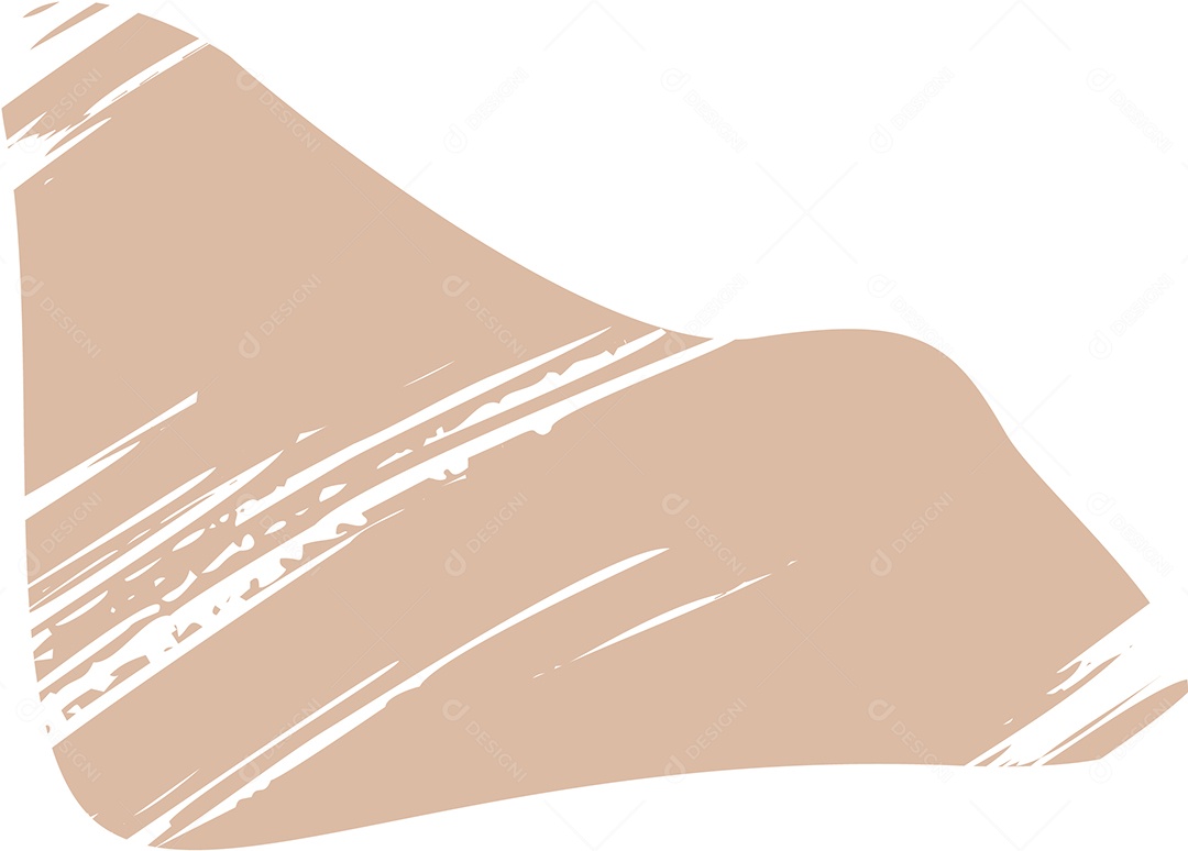 Shape Grunge Mancha de Tinta Marrom Claro Ilustração Vetor EPS