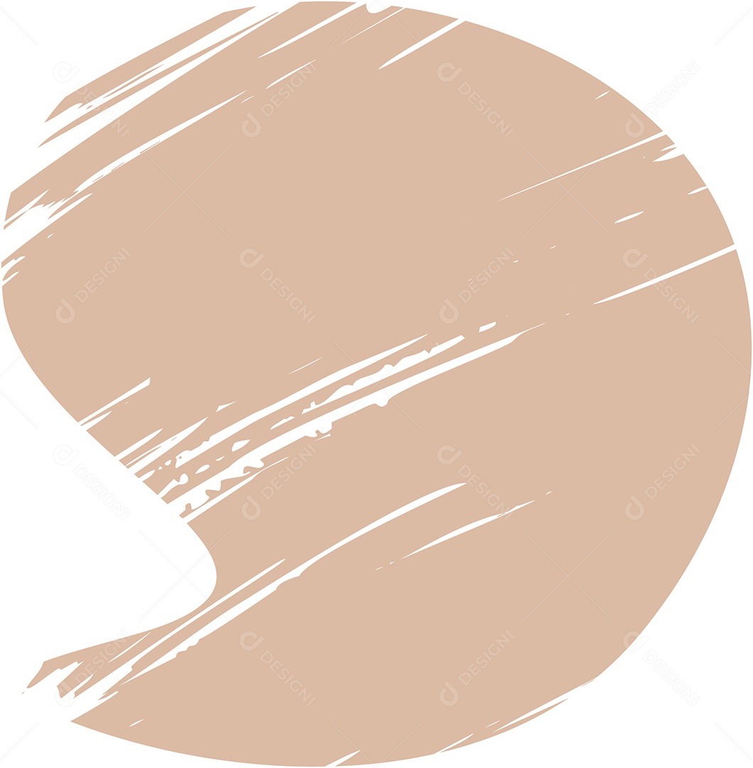 Shape Grunge Mancha de Tinta Marrom Claro Ilustração Vetor EPS