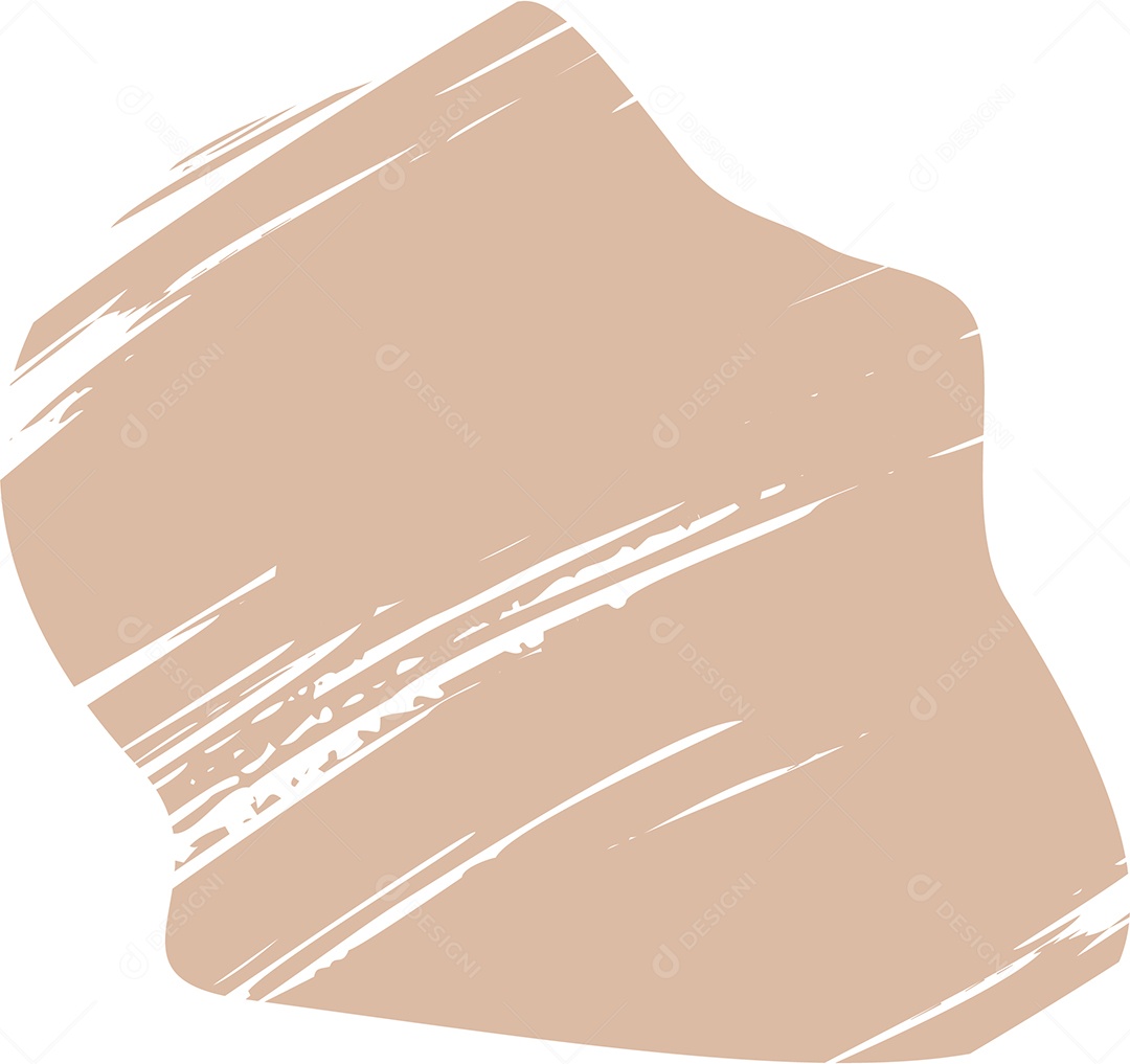 Shape Grunge Mancha de Tinta Marrom Claro Ilustração Vetor EPS