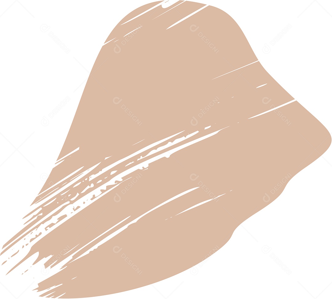 Shape Grunge Mancha de Tinta Marrom Claro Ilustração Vetor EPS