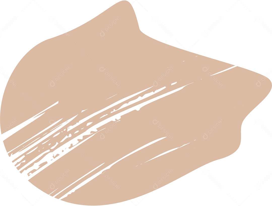 Shape Grunge Mancha de Tinta Marrom Claro Ilustração Vetor EPS