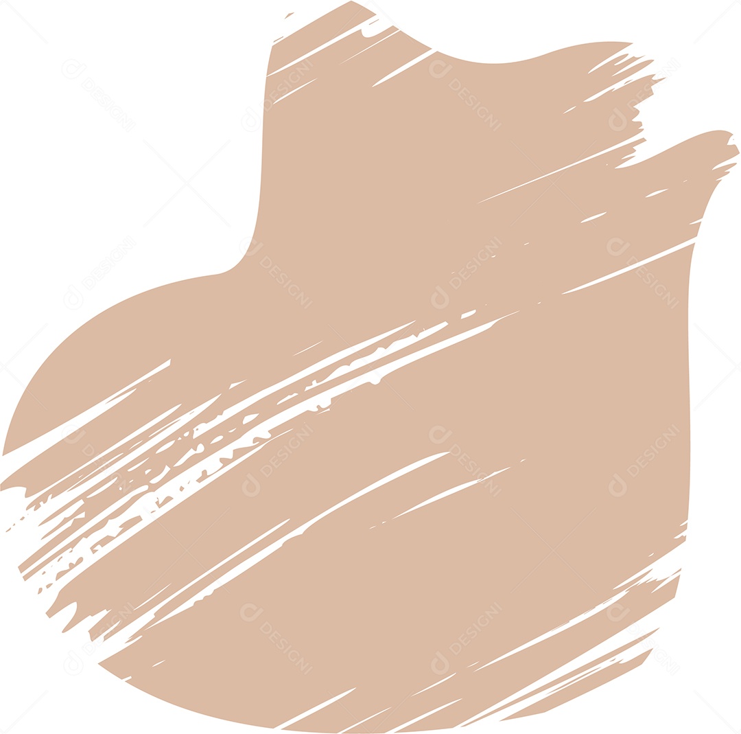 Shape Grunge Mancha de Tinta Marrom Claro Ilustração Vetor EPS