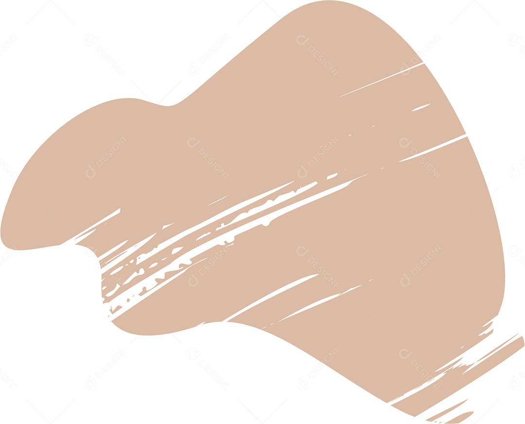 Shape Grunge Mancha de Tinta Marrom Claro Ilustração Vetor EPS