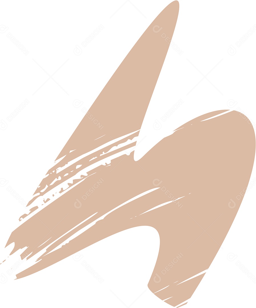 Shape Grunge Mancha de Tinta Marrom Claro Ilustração Vetor EPS