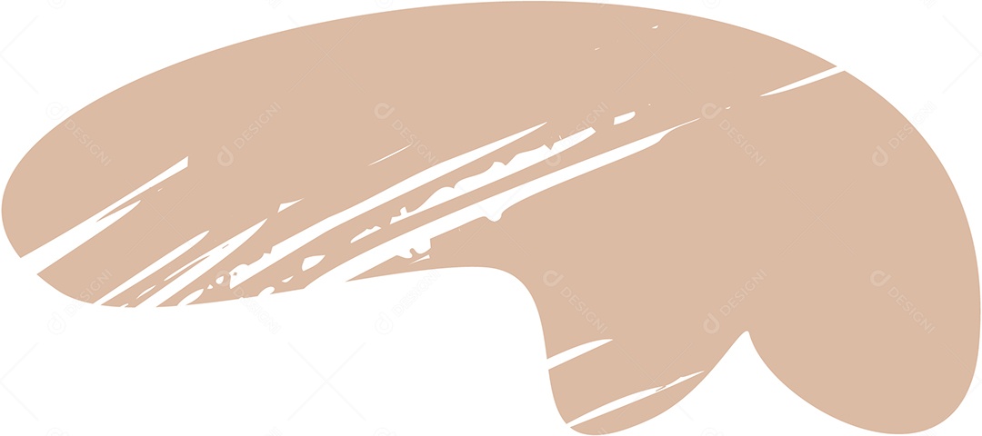 Shape Grunge Mancha de Tinta Marrom Claro Ilustração Vetor EPS