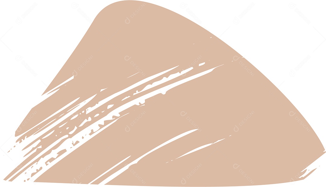 Shape Grunge Mancha de Tinta Marrom Claro Ilustração Vetor EPS