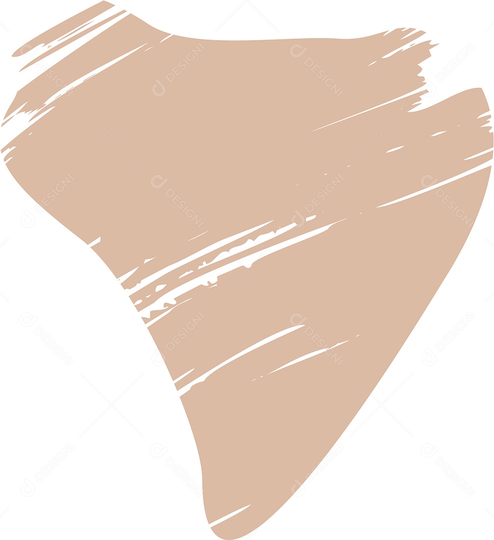 Shape Grunge Mancha de Tinta Marrom Claro Ilustração Vetor EPS