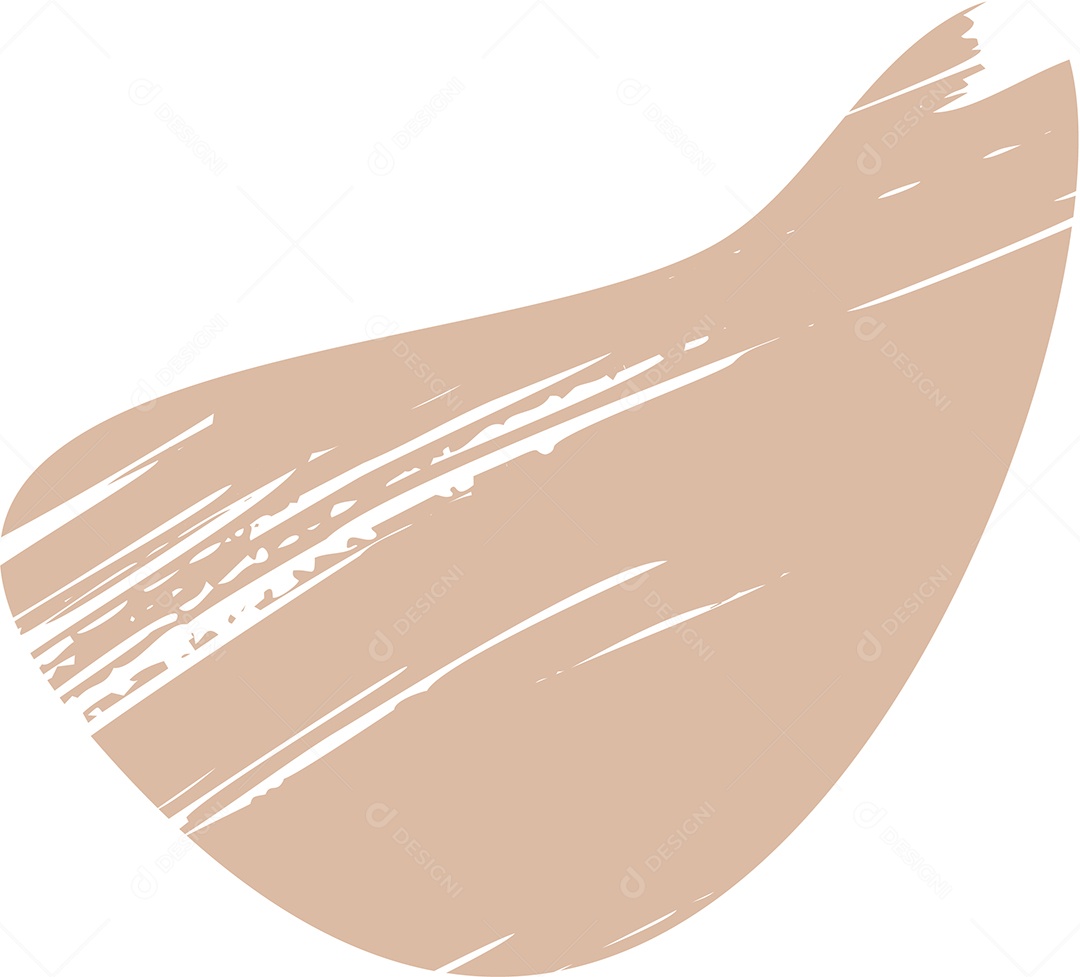 Shape Grunge Mancha de Tinta Marrom Claro Ilustração Vetor EPS