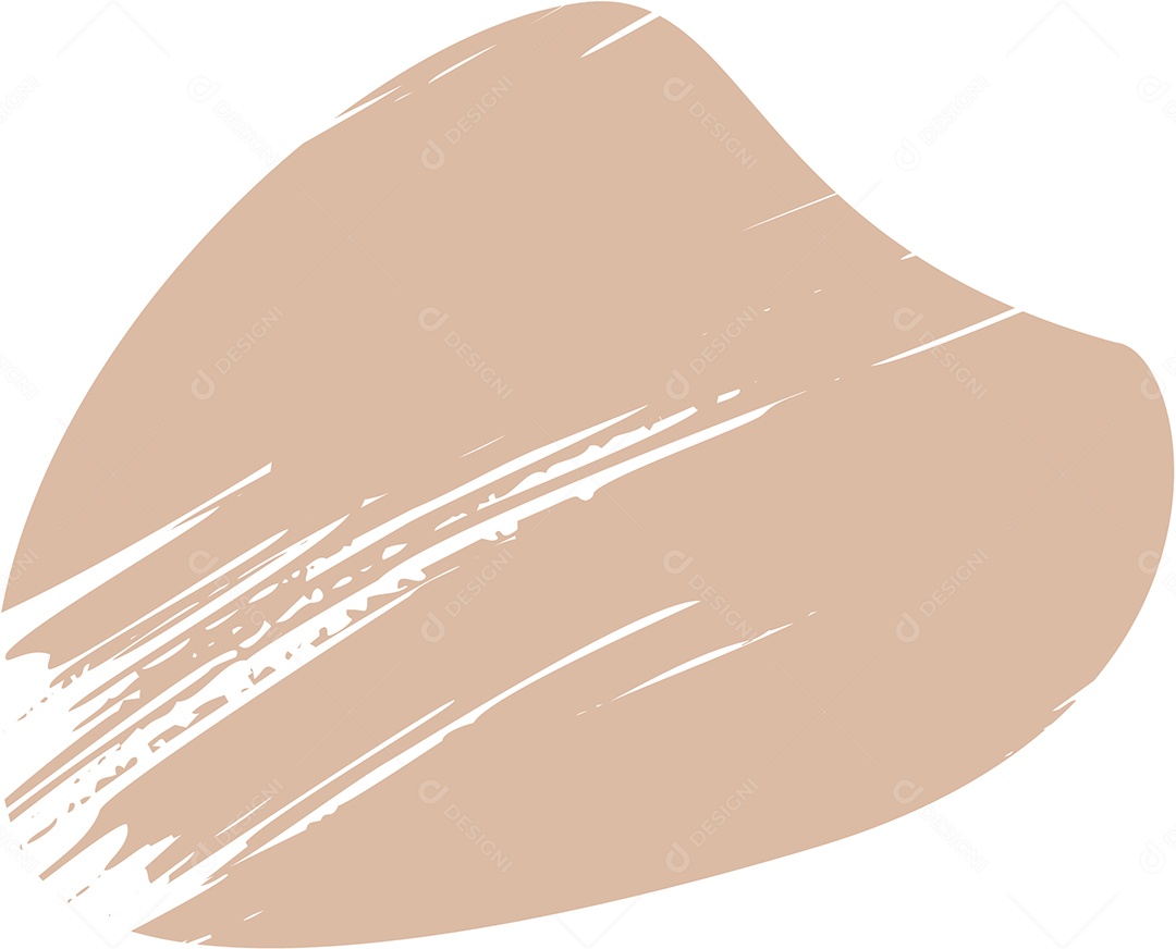 Shape Grunge Mancha de Tinta Marrom Claro Ilustração Vetor EPS