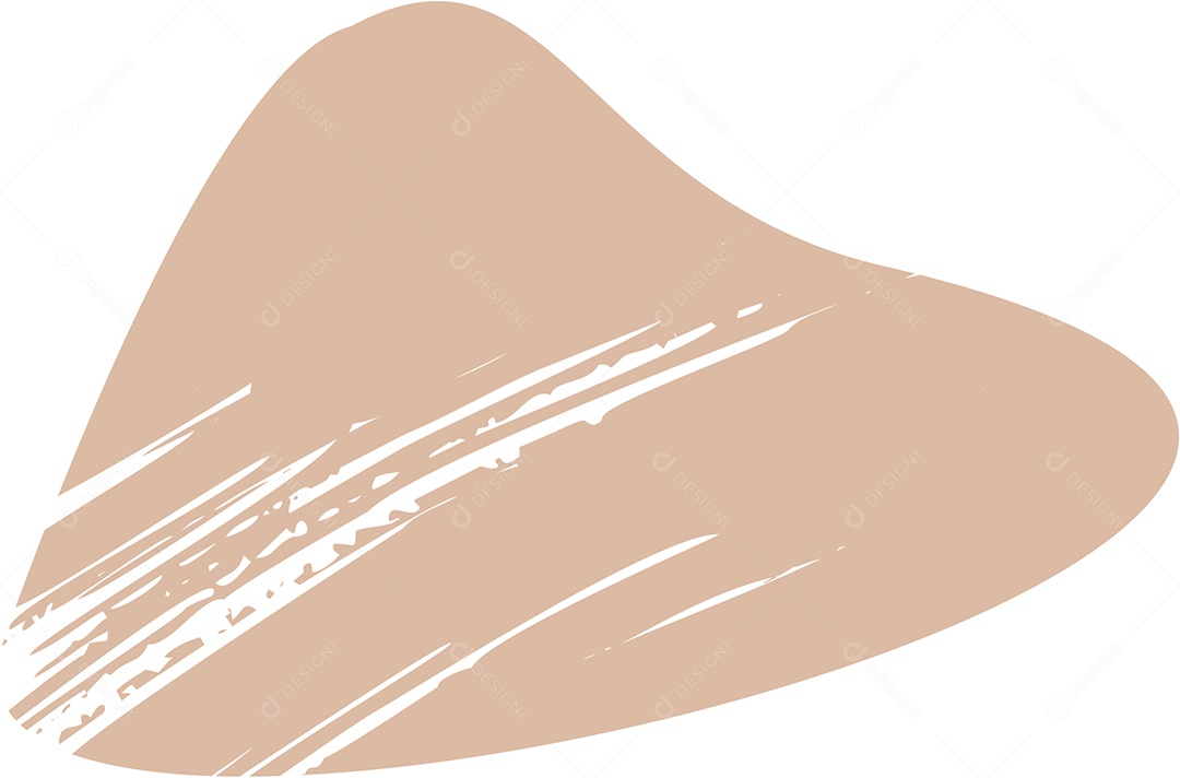 Shape Grunge Mancha de Tinta Marrom Claro Ilustração Vetor EPS