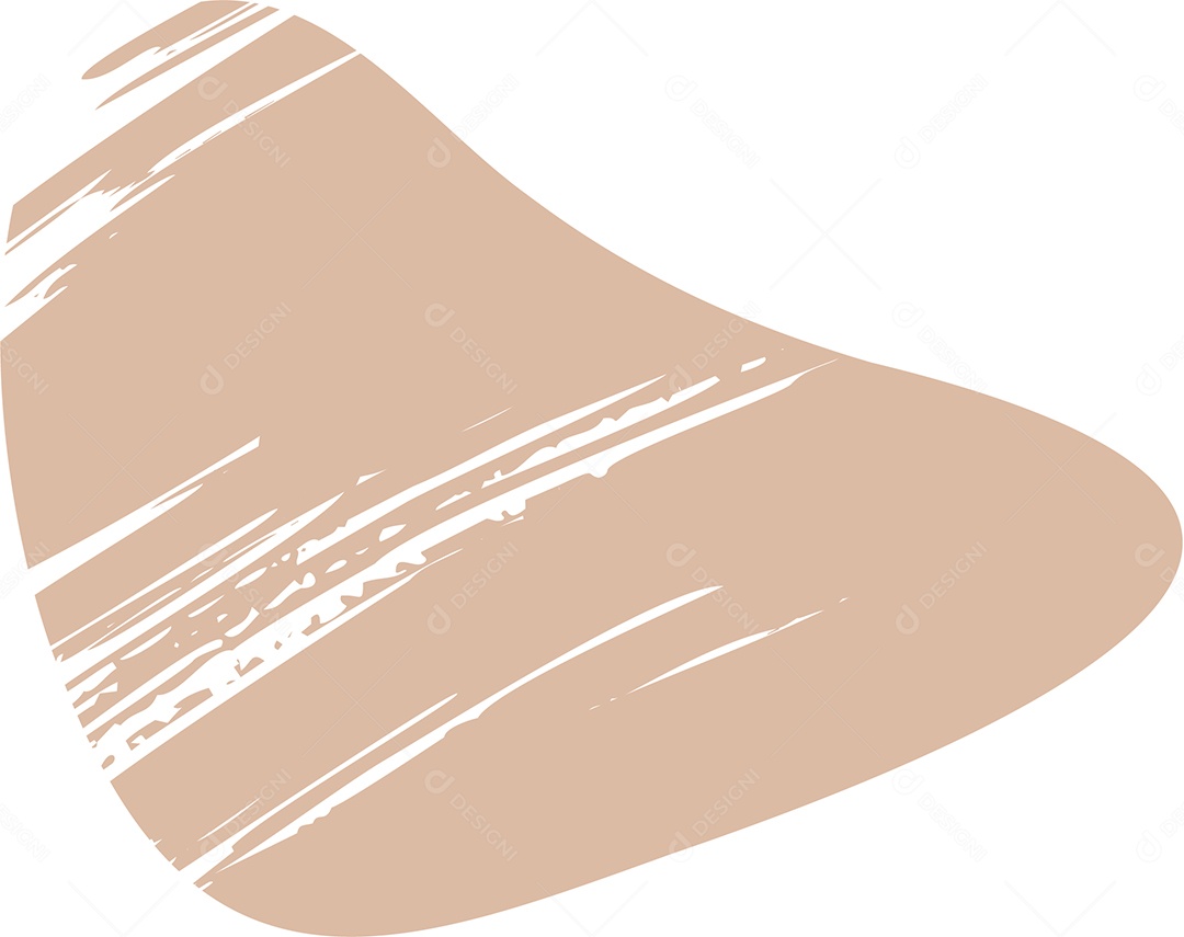 Shape Grunge Mancha de Tinta Marrom Claro Ilustração Vetor EPS