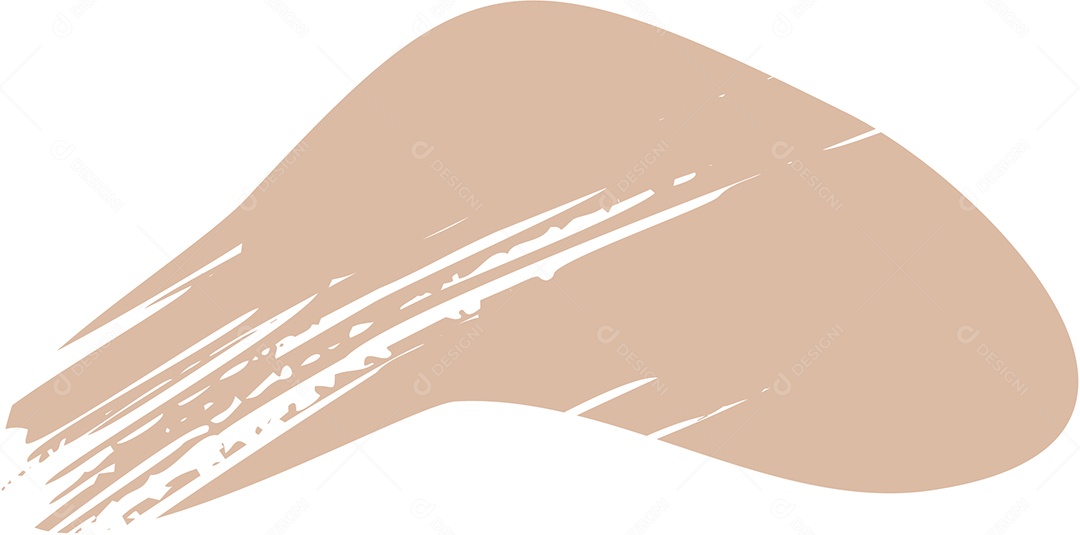 Shape Grunge Mancha de Tinta Marrom Claro Ilustração Vetor EPS