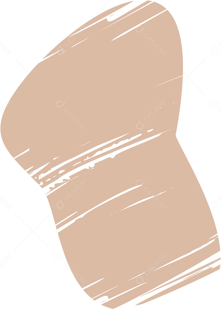 Shape Grunge Mancha de Tinta Marrom Claro Ilustração Vetor EPS