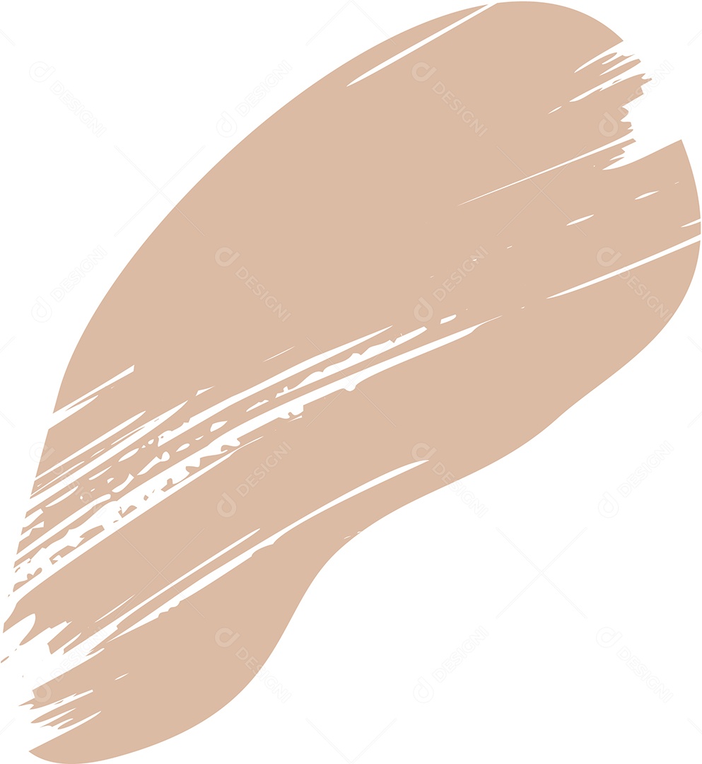 Shape Grunge Mancha de Tinta Marrom Claro Ilustração Vetor EPS