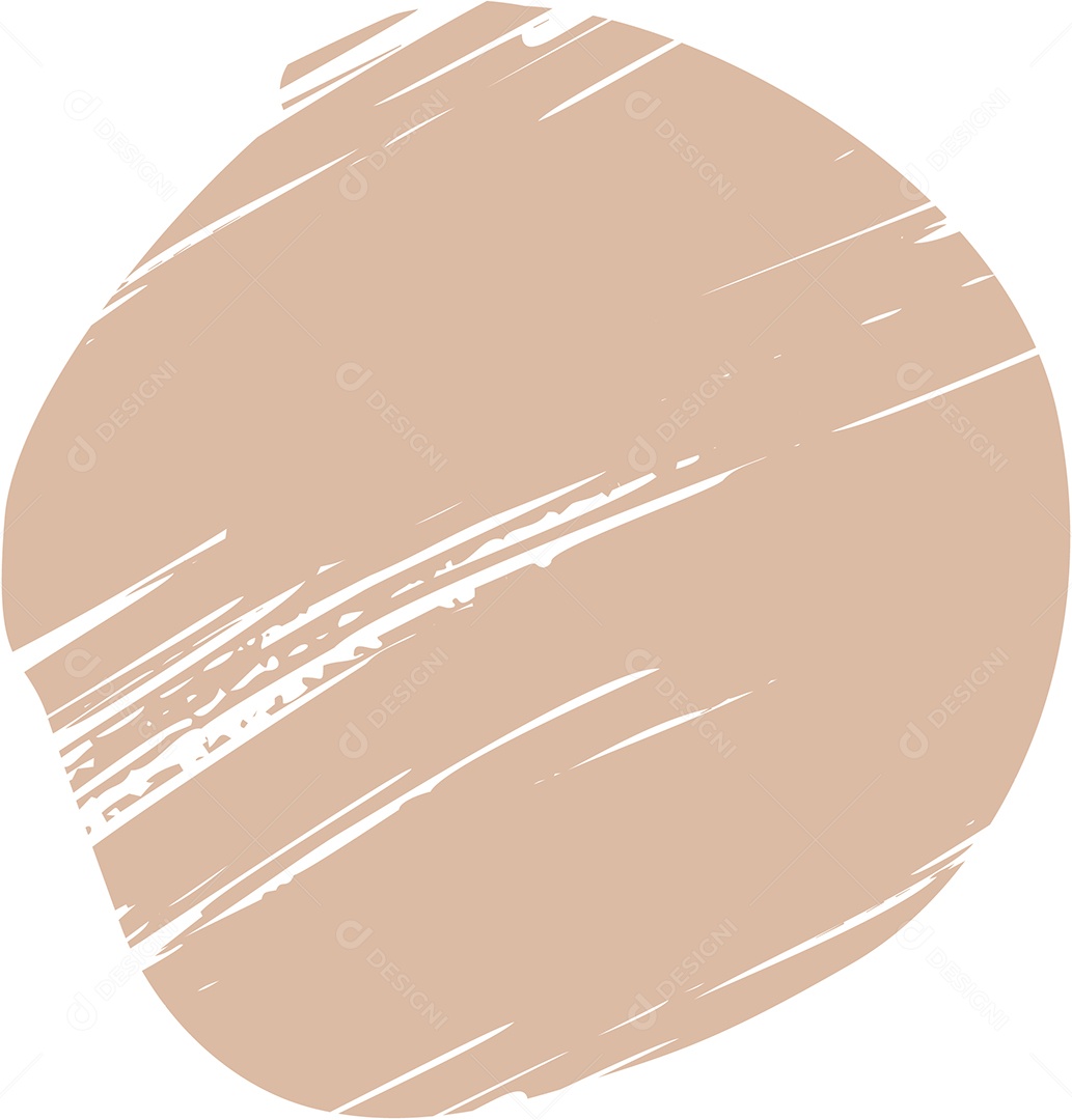 Shape Grunge Mancha de Tinta Marrom Claro Ilustração Vetor EPS