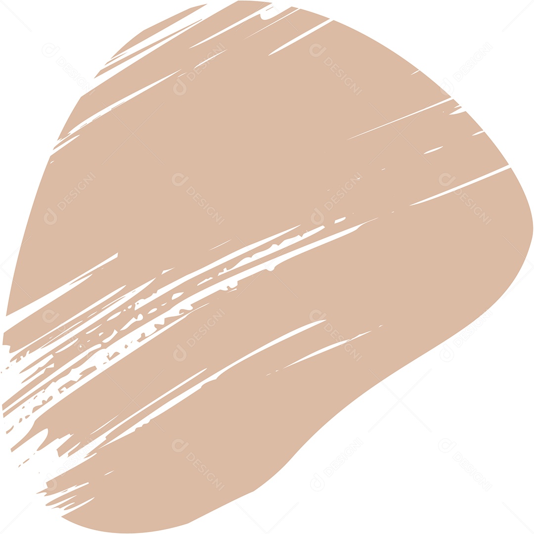 Shape Grunge Mancha de Tinta Marrom Claro Ilustração Vetor EPS