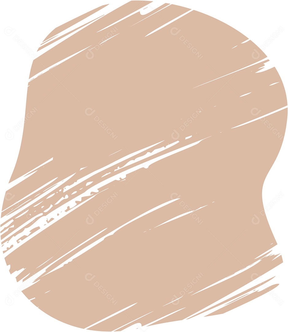 Shape Grunge Mancha de Tinta Marrom Claro Ilustração Vetor EPS
